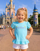 Personalized Toddler Girl Ruffle Shirt | Embroidered Star Wand Name Tee