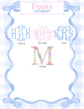Personalized Embroidered  Baby Name Banner |  Bows & Branches Crest