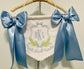 Personalized Embroidered  Baby Name Banner |  Bows & Branches Crest