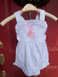 Personalized Baby Girl Sun Suit | Embroidered Ballet  Outfit