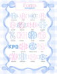 Personalized Embroidered  Baby Name Banner |  Bows & Branches Crest