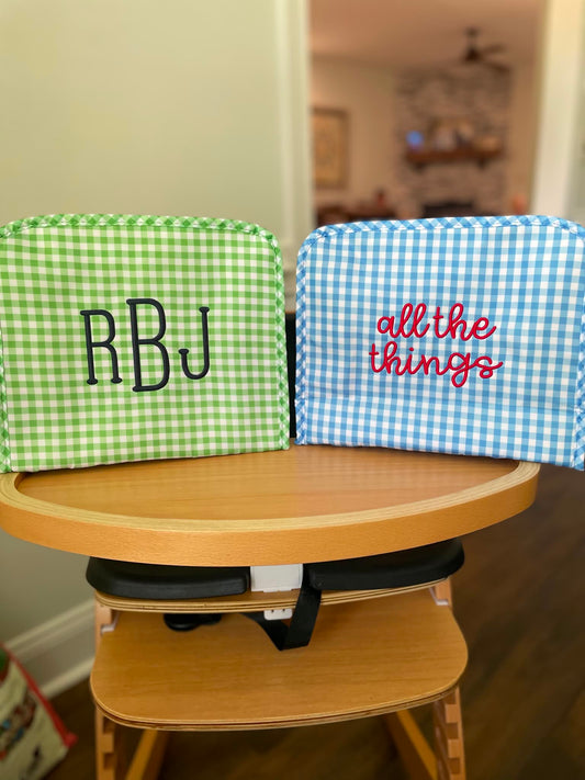 Wipeable Gingham Bags