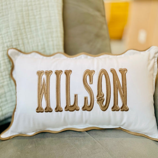Scallop Applique Pillow